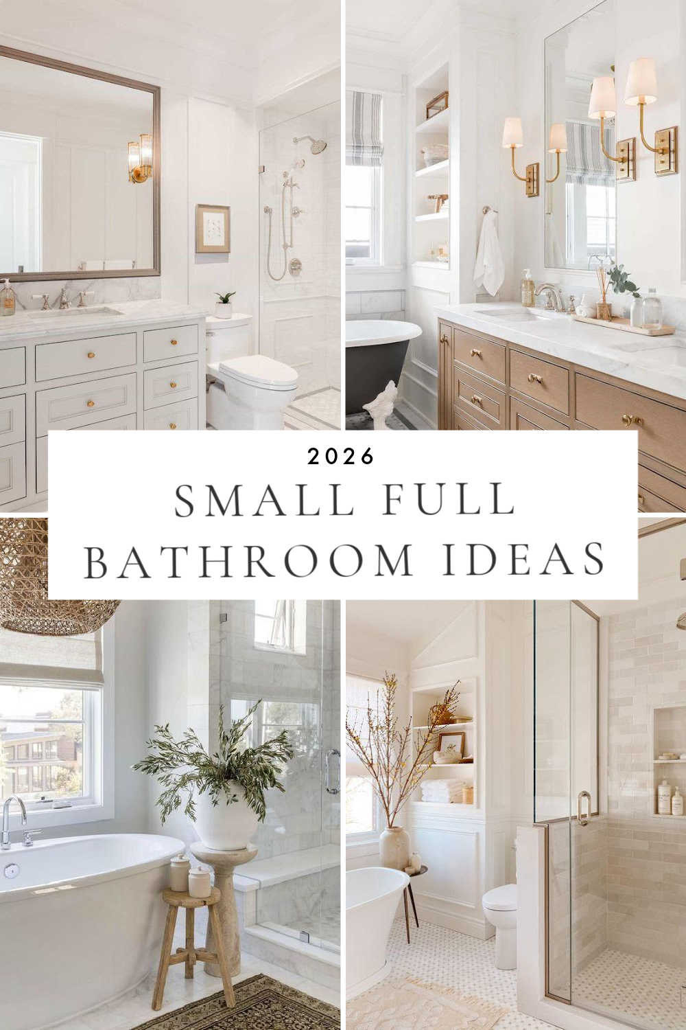 Small Bathroom Design Ideas for Full Bathrooms, Half Baths, and Powder ...