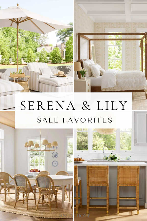 My top picks from the latest Serena & Lily sale, with special pricing on coastal chic home decor, rugs, lighting and furniture, 2025 sale schedule, dates, and promo code