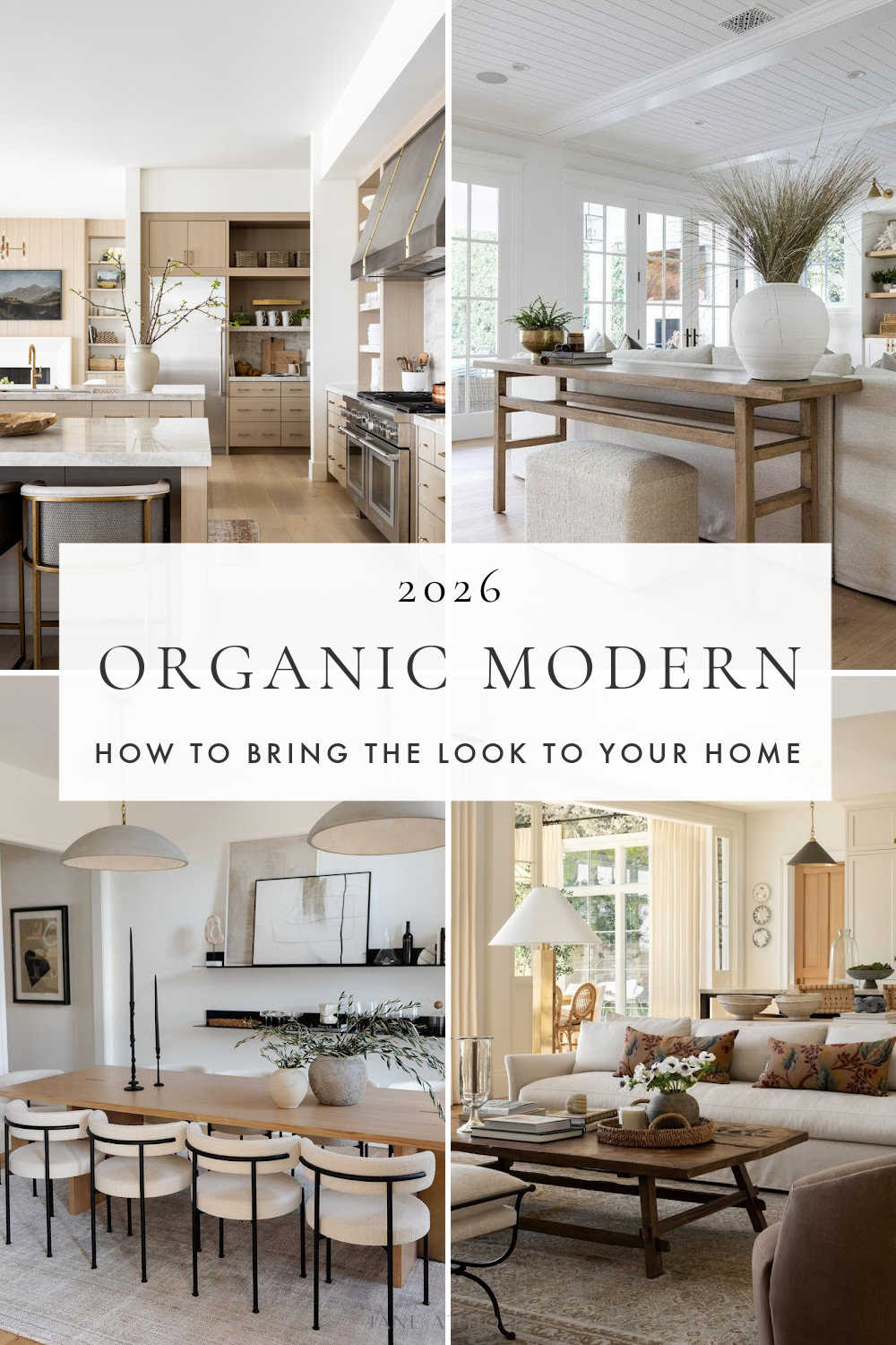 Beautiful Organic Modern Decor Ideas and Inspiration for 2026