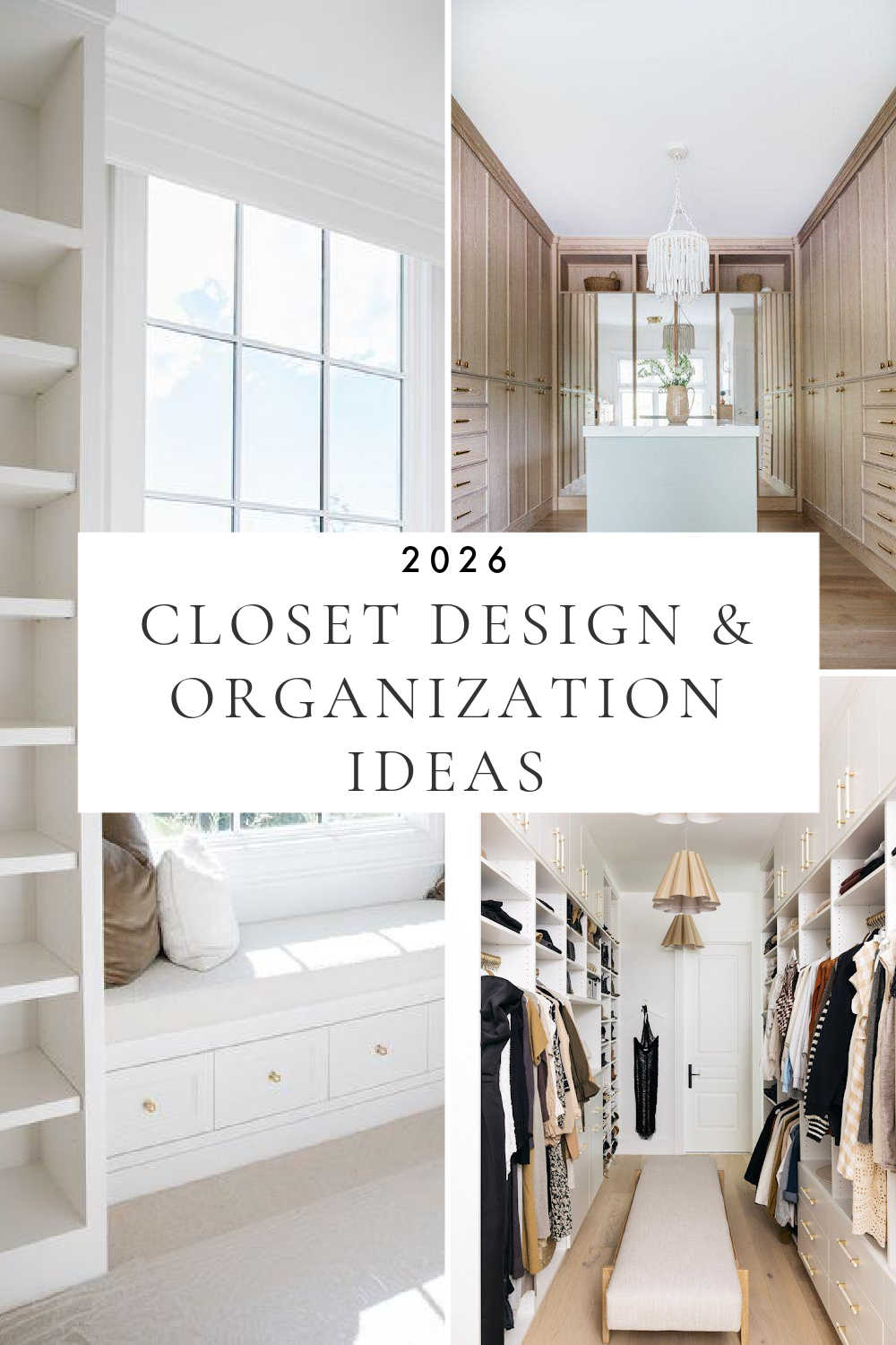 Stunning Walk-in Closet Design, Decor and Organization Ideas for 2026 ...