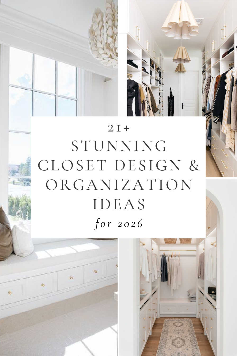 Stunning Walk-in Closet Design, Decor and Organization Ideas for 2026 ...