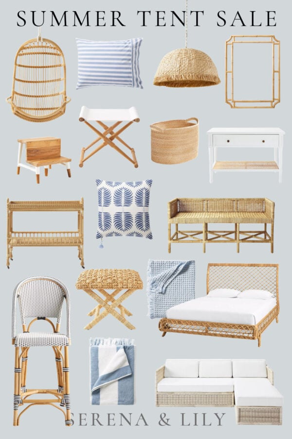 The Serena & Lily Summer Tent Sale 2025, with up to 70% off and free shipping on hundreds of styles, is the best time to shop for home decor, outdoor furniture, lighting, rugs, counter stools, coffee tables, and more!