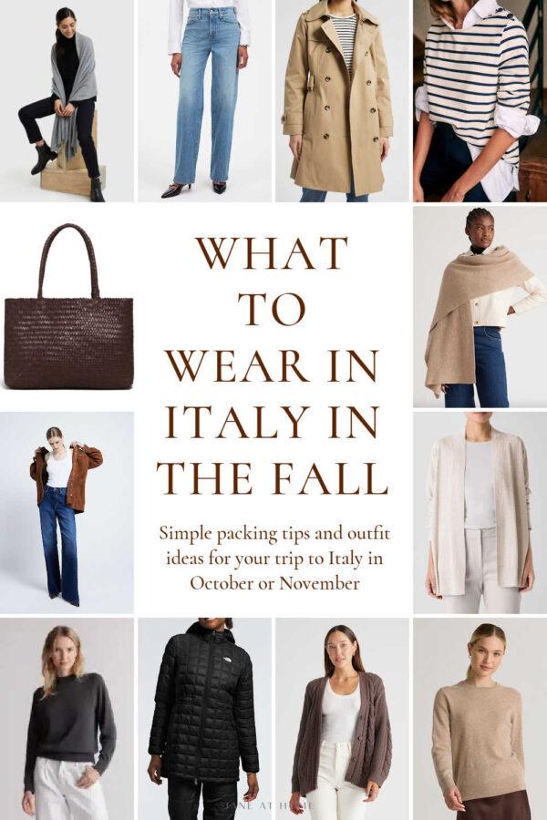 What to wear in Italy in the Fall - outfit ideas and packing tips - Jane at Home