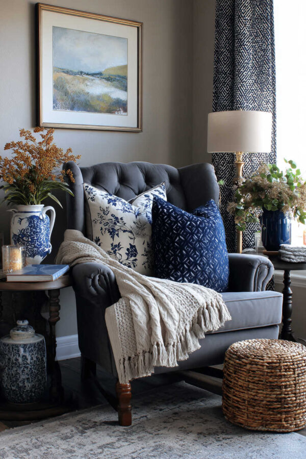 How to Decorate a Living Room Using Blue And Grey: Stunning Ideas