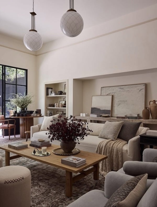 Amber Interior Design - cottage style living room