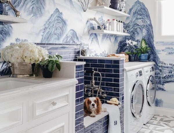 Dina Bandman Interiors - laundry room and dog bath