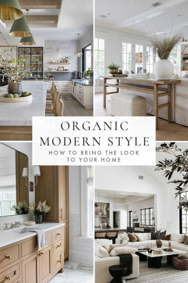 With its warm and cozy aesthetic, organic modern interior design is the perfect decor style to elevate your living room, bedroom, kitchen, entry, dining room, bathroom, and home!