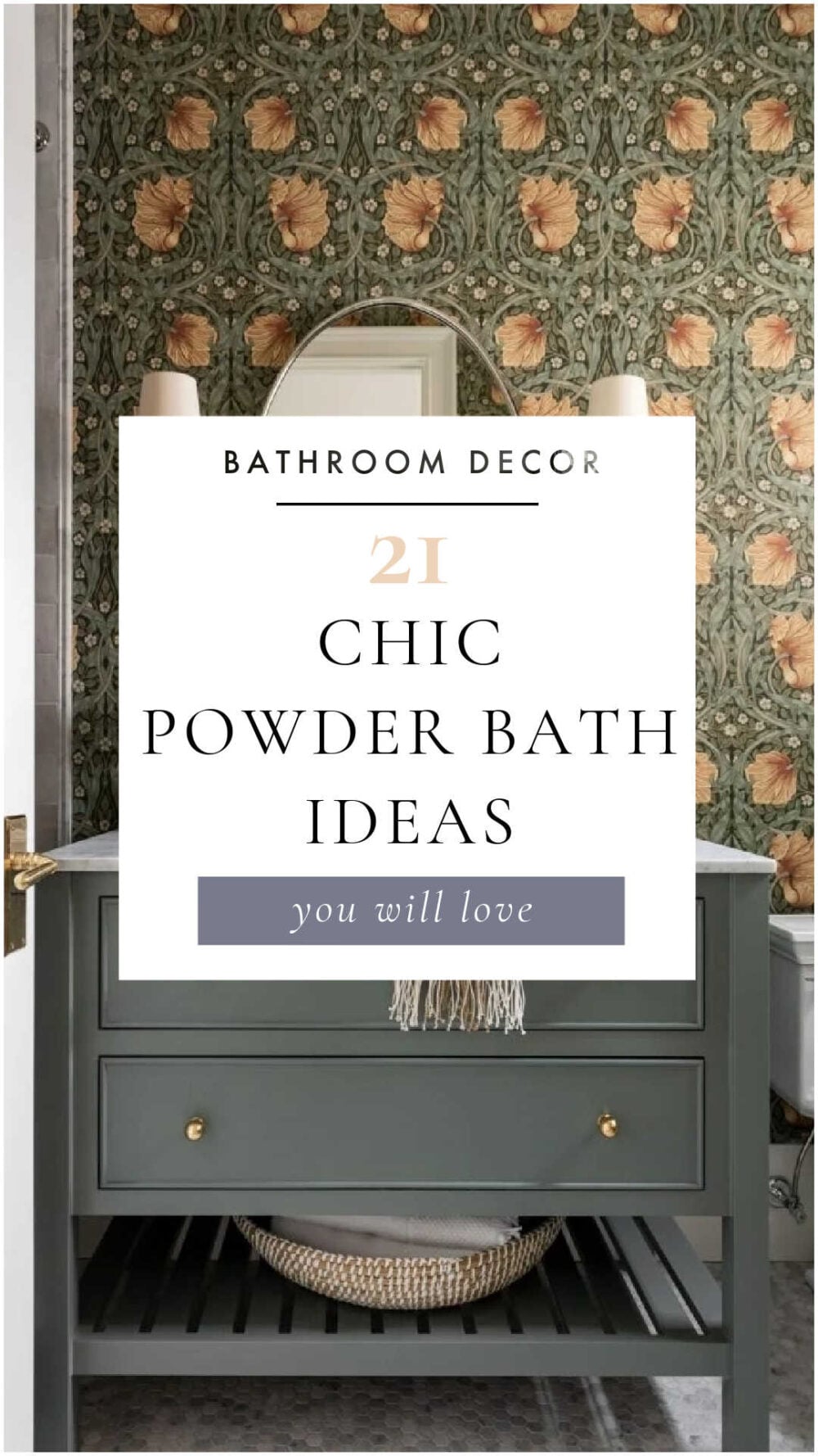 Statement Powder Room Ideas to Elevate Your Small Bathroom in 2026 ...