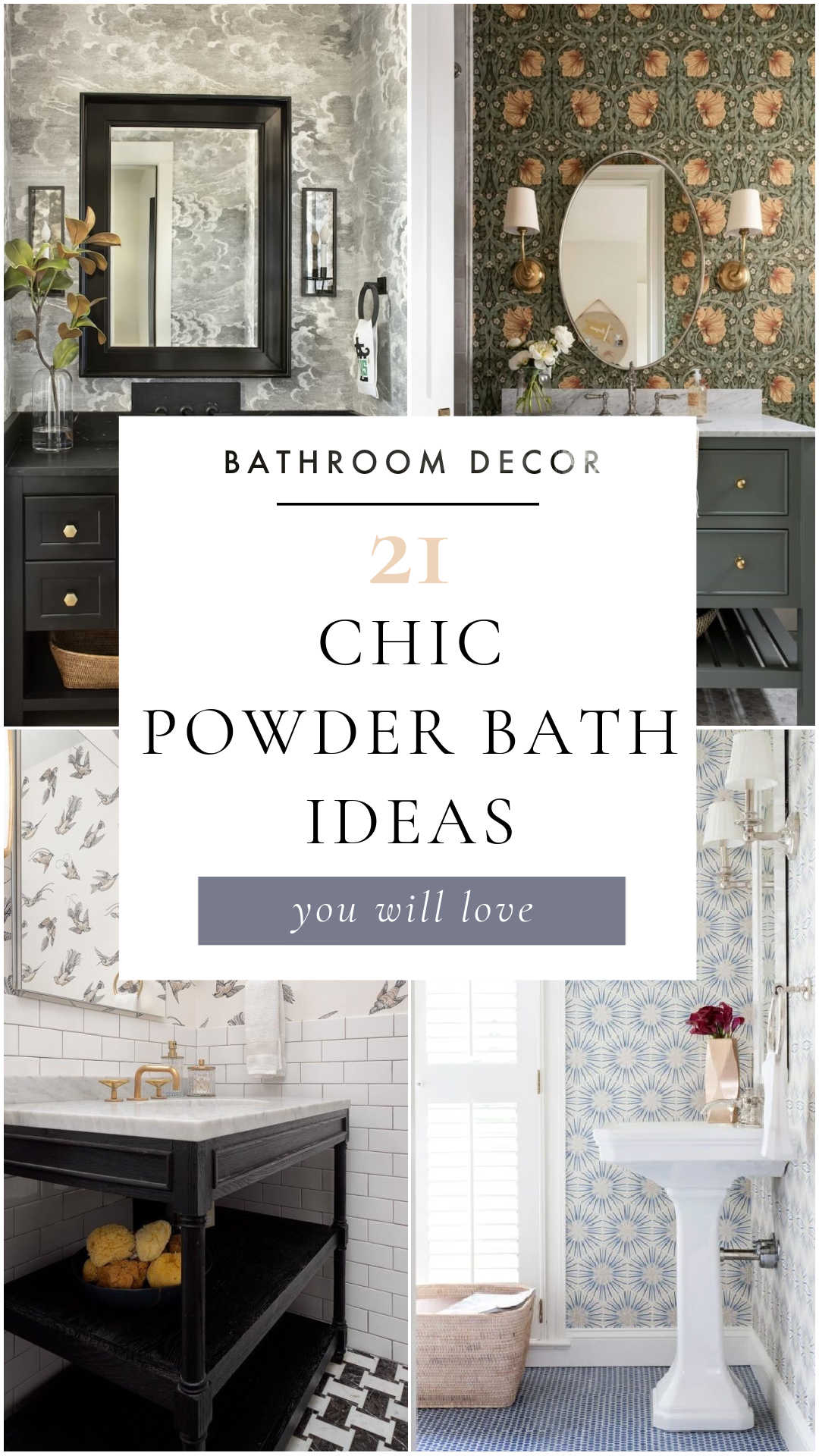 Statement Powder Room Ideas to Elevate Your Small Bathroom in 2026 ...