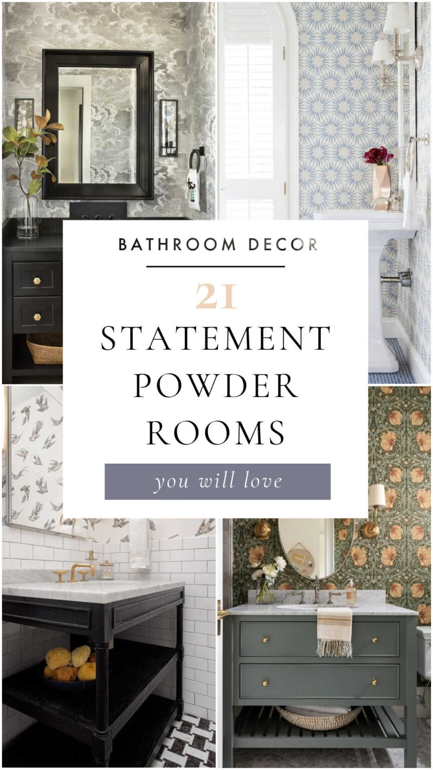 Statement Powder Room Ideas to Elevate Your Small Bathroom in 2026 ...