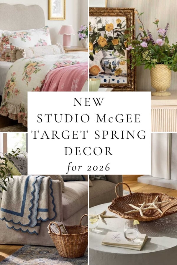 A look at the new Studio McGee Target release for Spring 2026, with launch dates, schedule, and top finds in Threshold home decor, porch ideas, greenery, wall art, and more!