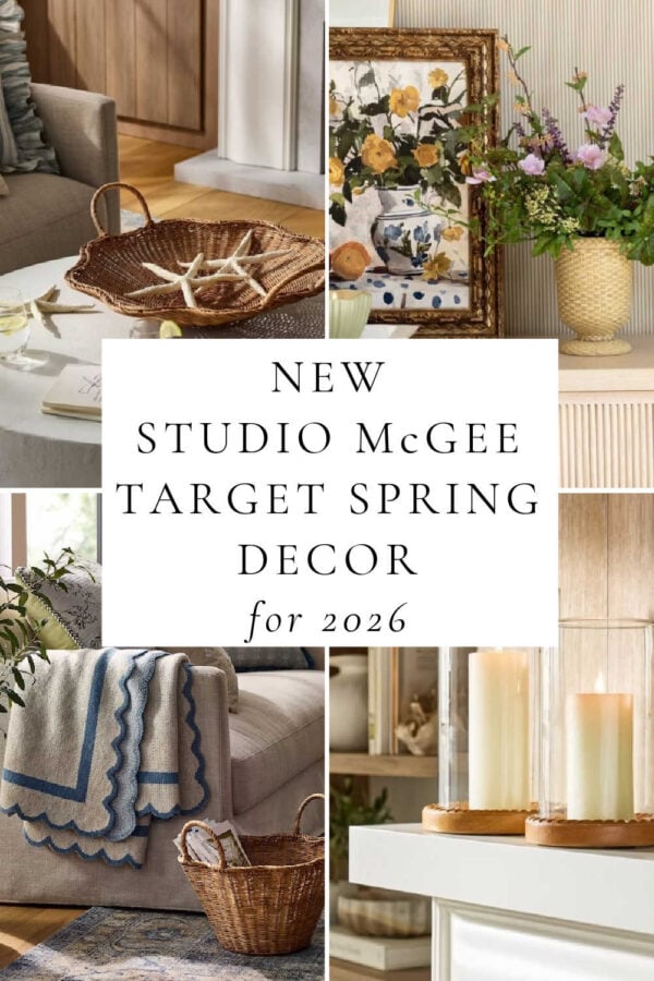 A look at the new Studio McGee Target release for Spring 2026, with launch dates, schedule, and top finds in Threshold home decor, porch ideas, greenery, wall art, and more!