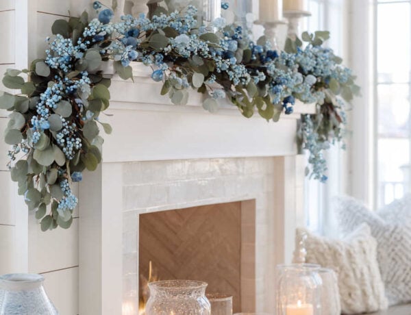 blue Christmas decor