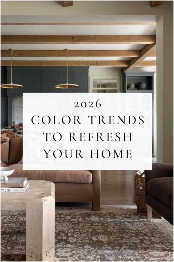 A look at the top interior color trends for 2026, from warm neutrals to rich earthy hues, see this year’s most beautiful paint colors and palettes.