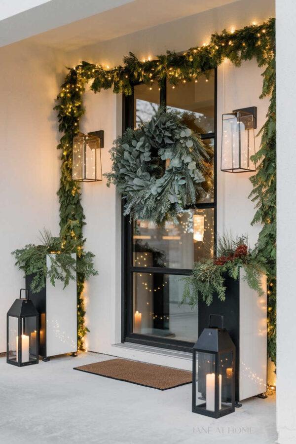 Christmas Front Porch Decor - Jane at Home