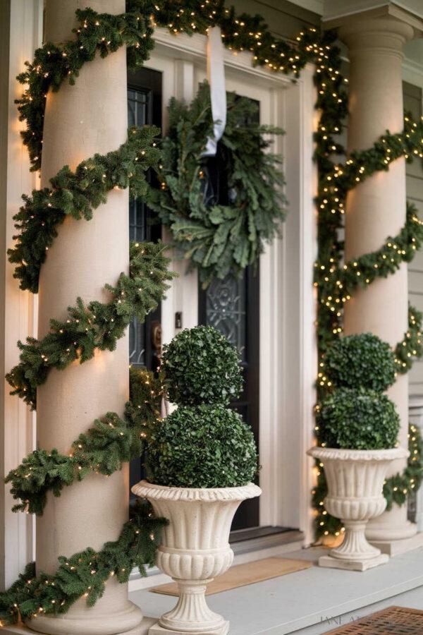 Christmas Front Porch Decor - Jane at Home