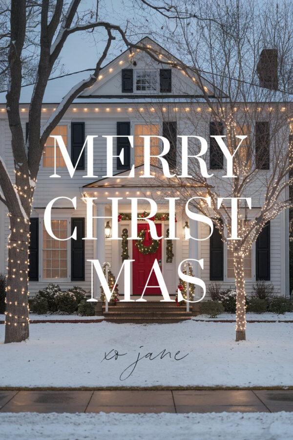 Merry Christmas from Jane at Home