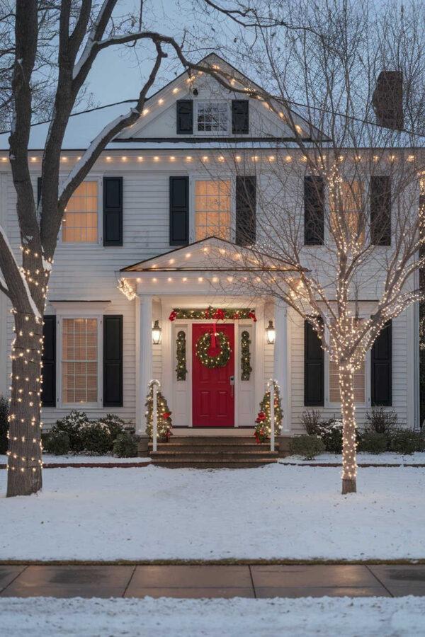 Christmas Front Porch Decor - Jane at Home