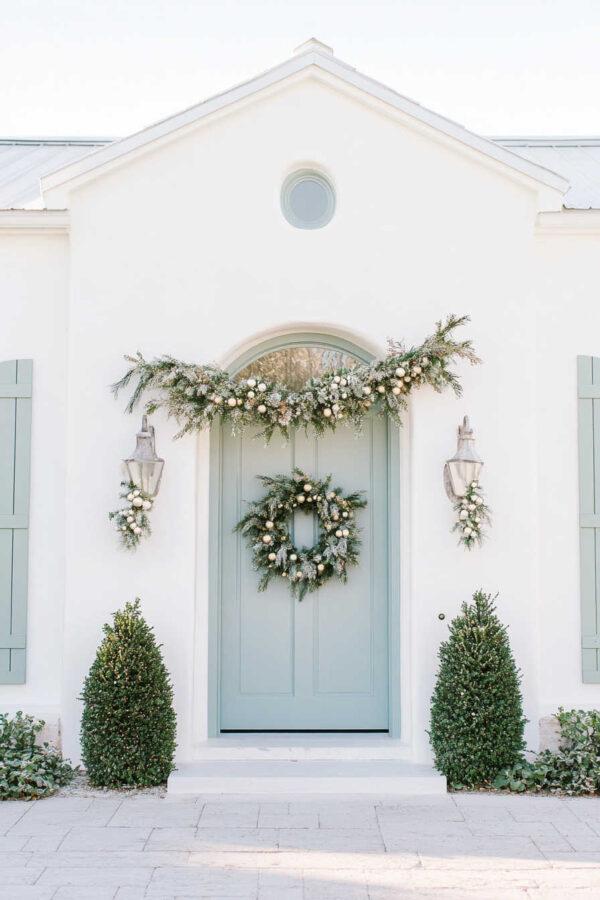 Christmas home decor front porch outside - Jane at Home