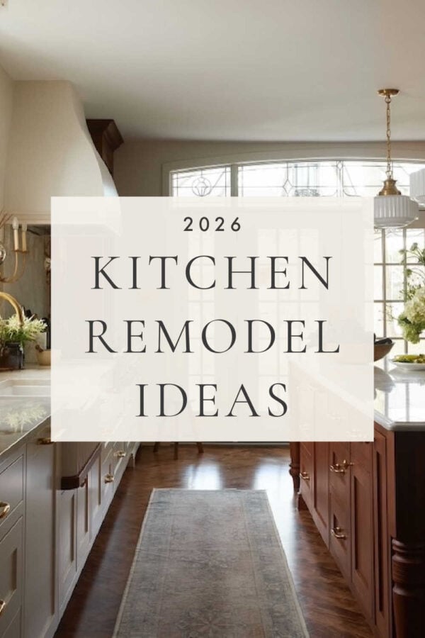 Beautiful kitchen remodel ideas and inspiration, with layouts, European farmhouse style, cabinet trends, lighting, islands, mixed metal finishes, and more.