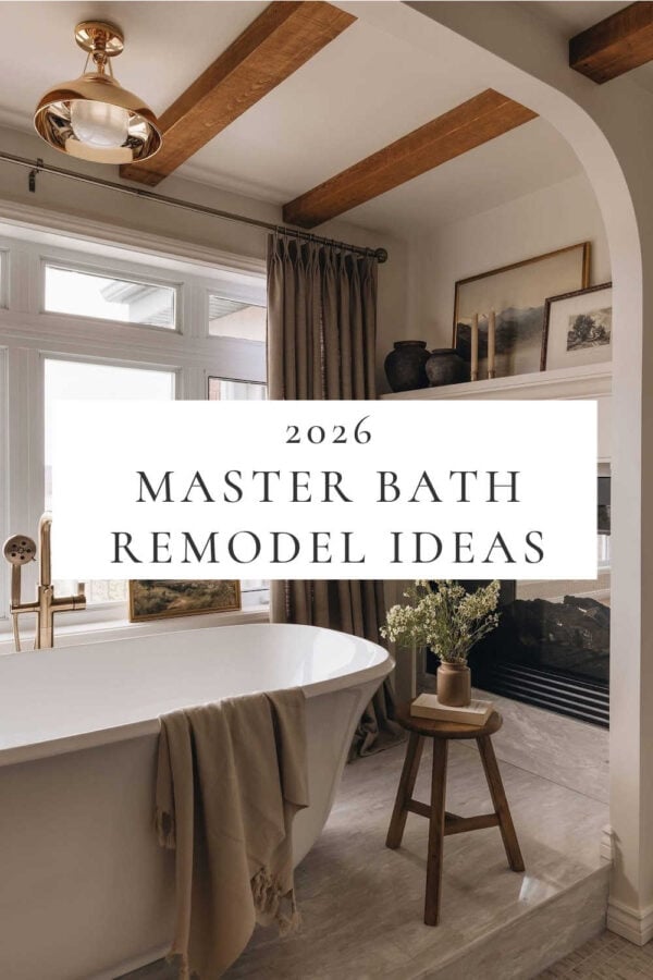 Beautiful bathroom remodel ideas for your master bath, powder room, or small bathrooms, with layouts, vanities, mixed metals, tile, colors, and inspiring designs for every style.