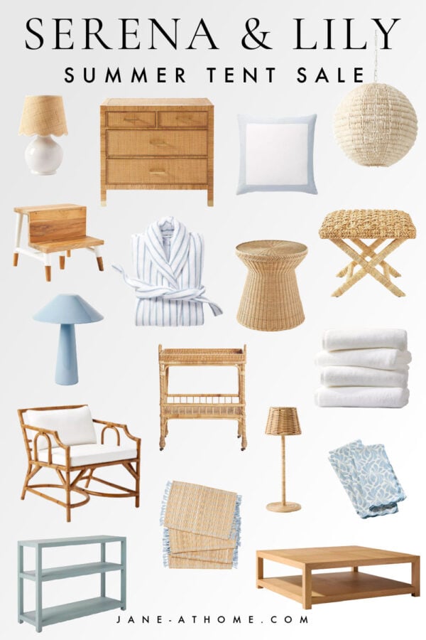 The Serena & Lily 2026 Summer Tent Sale, with up to 70% off and free shipping on hundreds of styles, is the best time to shop for home decor, outdoor furniture, lighting, rugs, counter stools, coffee tables, and more