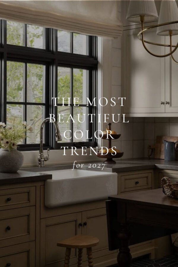 A look at the biggest 2027 interior color trends and Colors of the Year, including Sherwin-Williams, Behr, Valspar, and the latest color inspiration from Farrow & Ball. From earthy greens and faded blues to warm neutrals, color drenching, and rich modern heritage hues, these beautiful paint trends offer plenty of inspiration for every room in your home - 2027 paint color ideas - studio mcgee