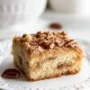 Old fashioned cinnamon sour cream coffee cake with pecan crumble topping - Jane at home