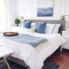 Coastal decor in the master bedroom - jane at home