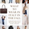 What to wear in Italy in the Fall - outfit ideas and packing tips - Jane at Home